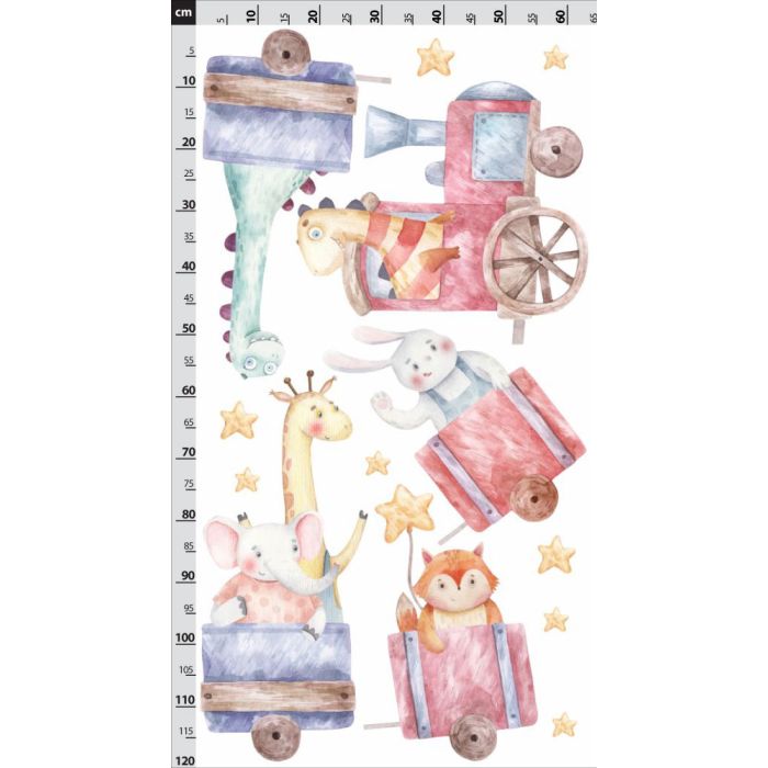 zvířátka ve vláčku