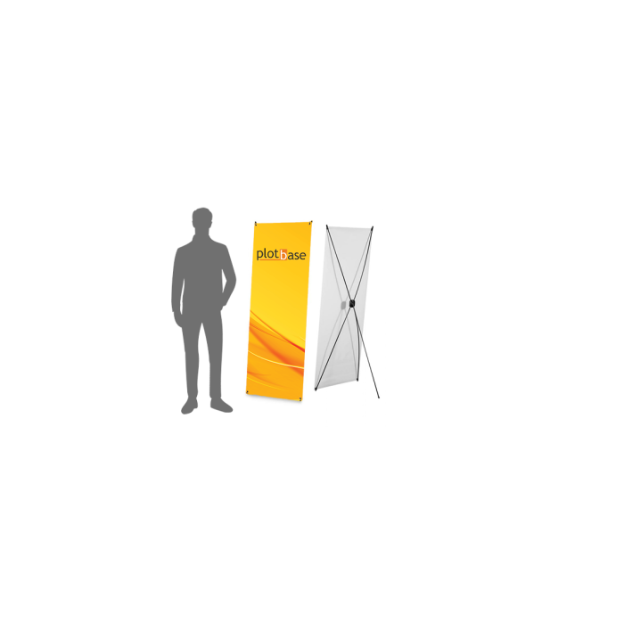x banner se siluetou