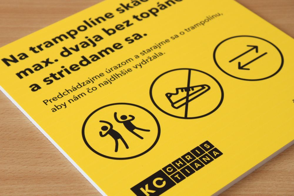 informační pvc cedule s potiskem