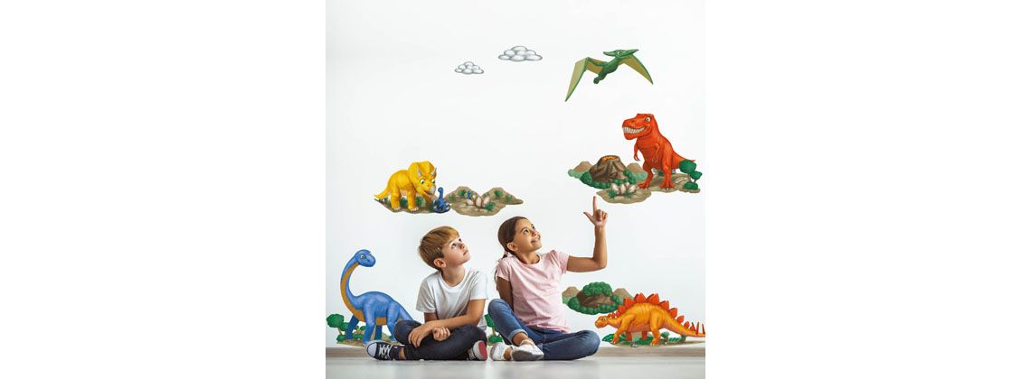 Nálepky na stěnu dinosauři