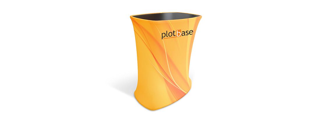 Reklamní počítadlo Plotbase na panelu výrobku