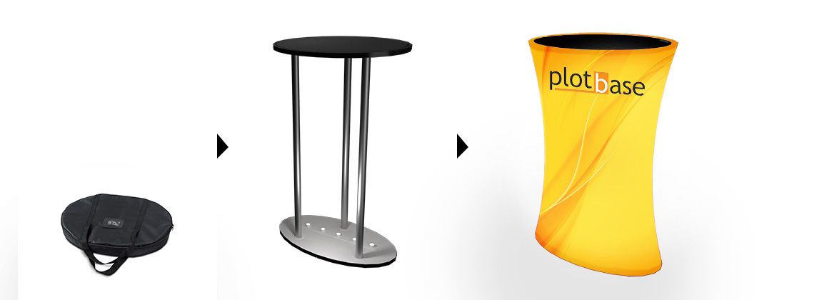 Proces vybalování LED stolku