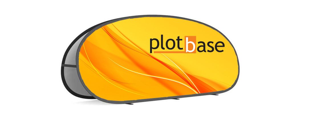 Příklad rozkládacího banneru pro venkovní použití