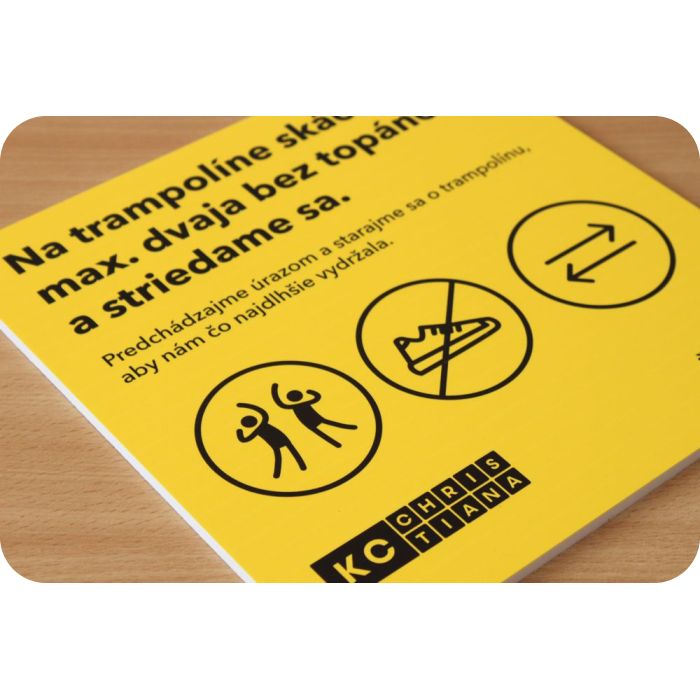 informační pvc cedule s potiskem
