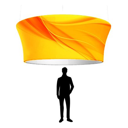 Srovnání stropního trychtýře se siluetou muže