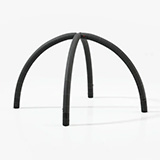 Trvale nafouknutá konstrukce nafukovacího stanu