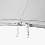 Systém zipů umožňuje snadnou změnu grafiky