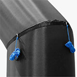 Stabilní konstrukce nafukovací reklamní brány