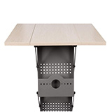 Dřevěný pult držáku na letáky